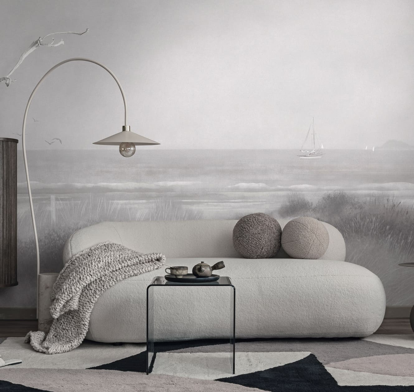 Панно Luna Круиз Утро на пляже CRZ12 011 3×5 фото в интерьере